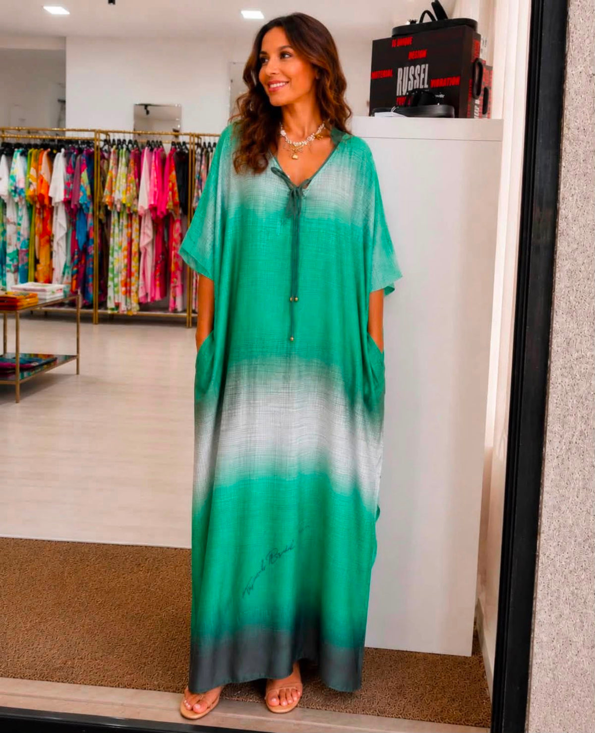 Vestido Verde Tropical Brasil