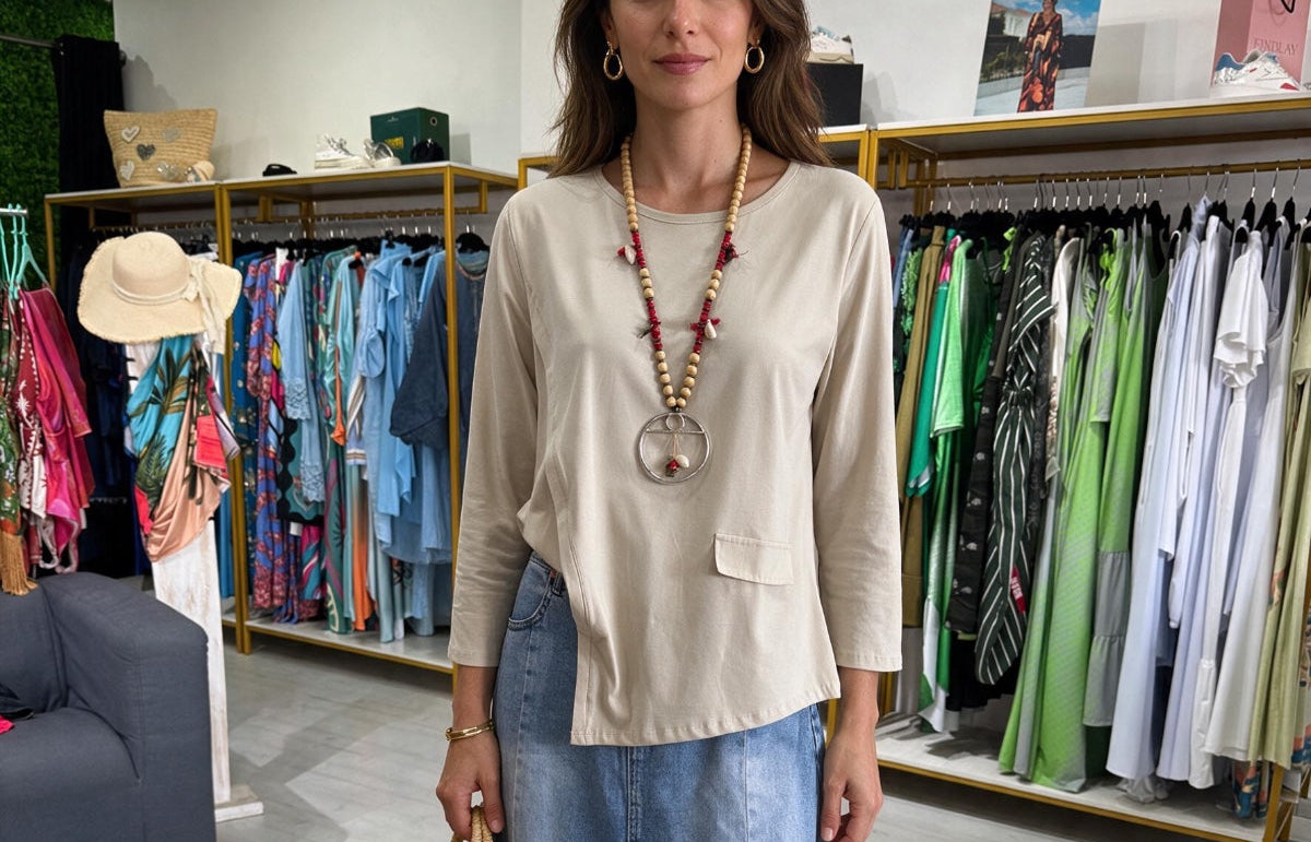 Túnica Bege Cuore