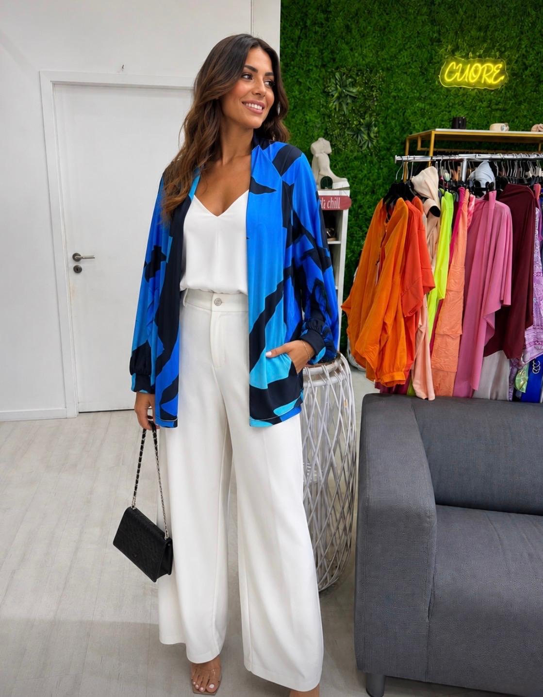 Casaco Azul e Preto MYSTYLE