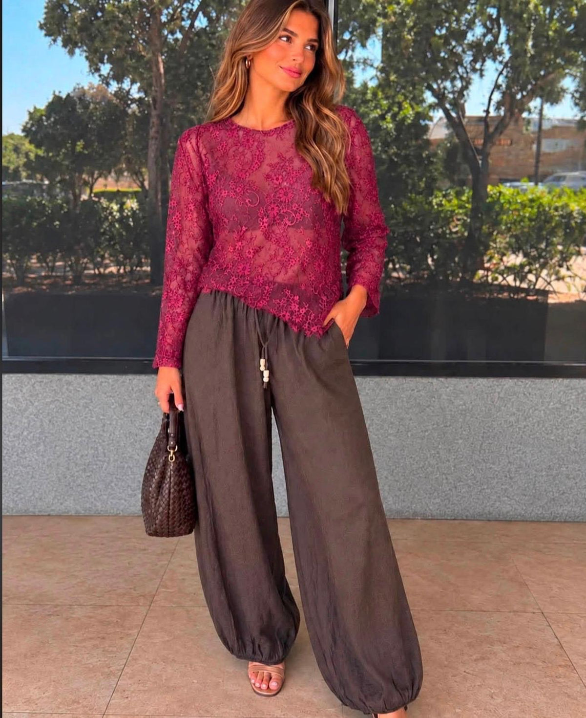 Blusa Renda Transparente Cuore