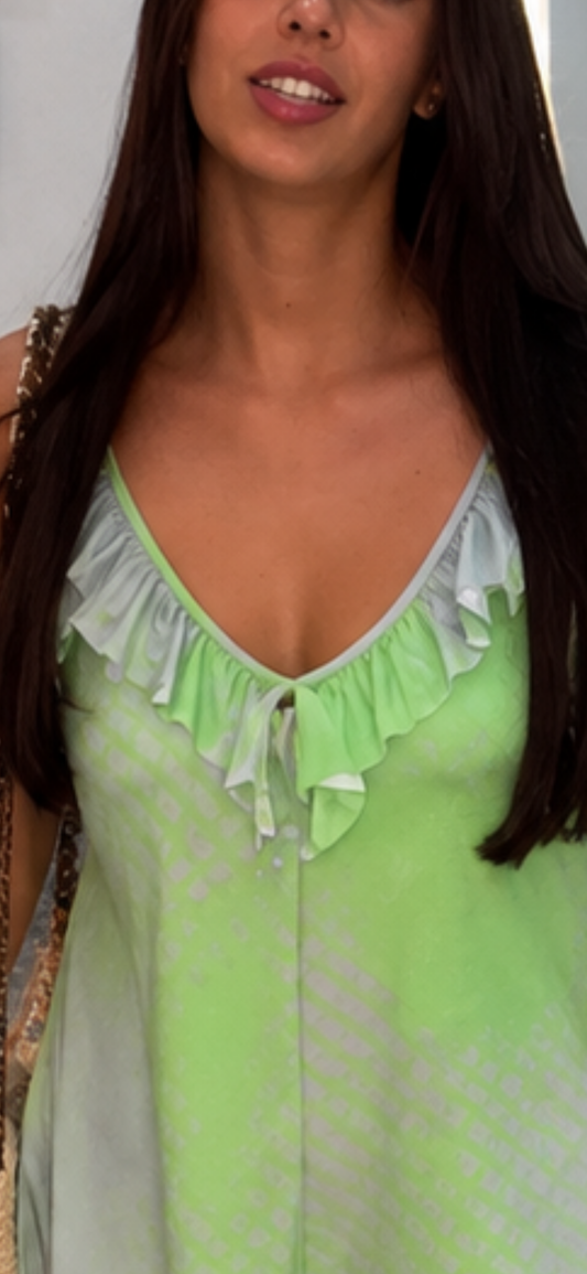 Macacão MYSTYLE cinza e verde