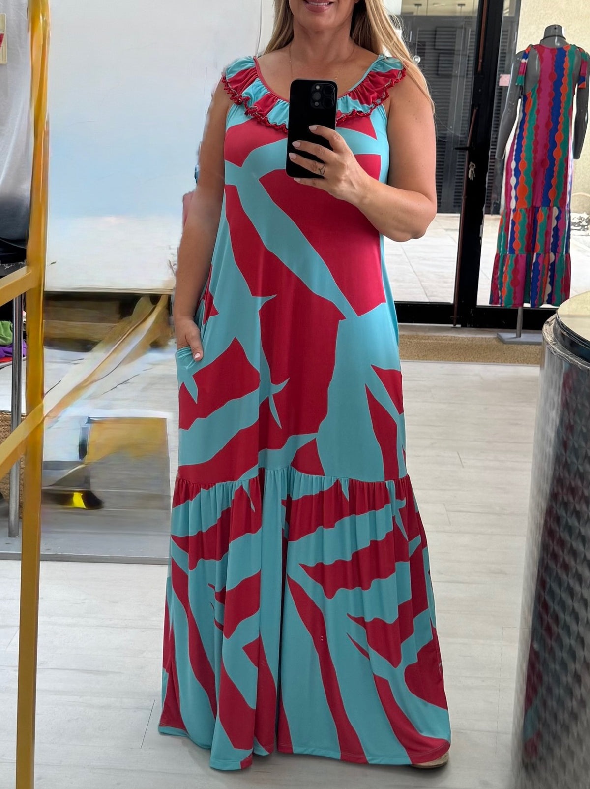 Vestido Comprido com Folho MYSTYLE