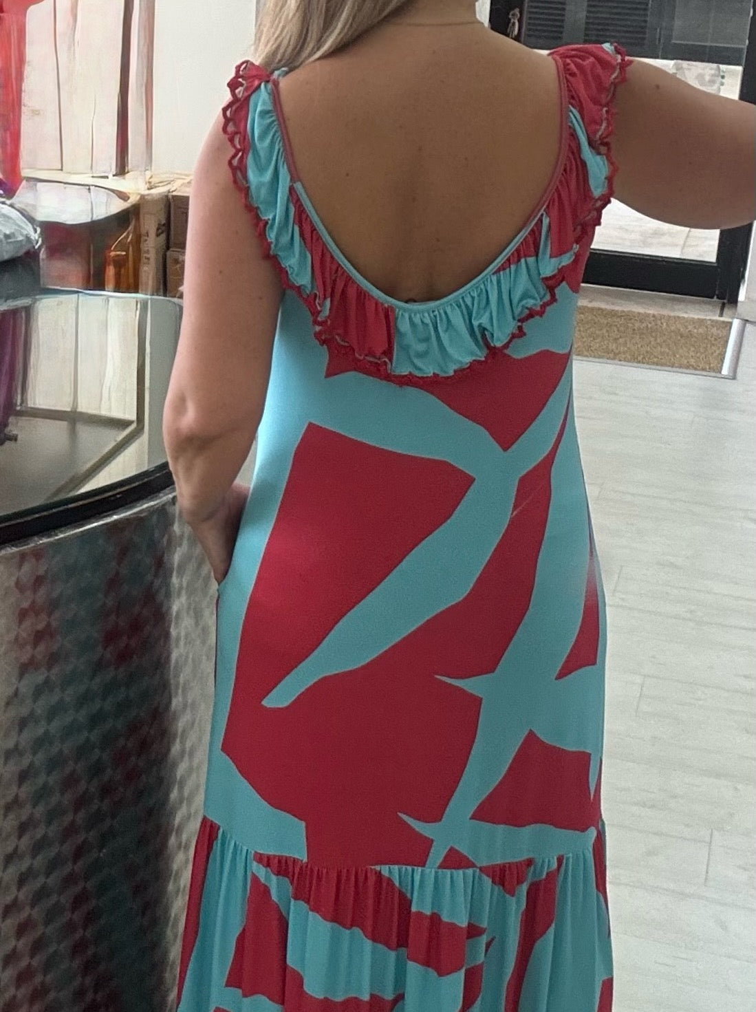 Vestido Comprido com Folho MYSTYLE
