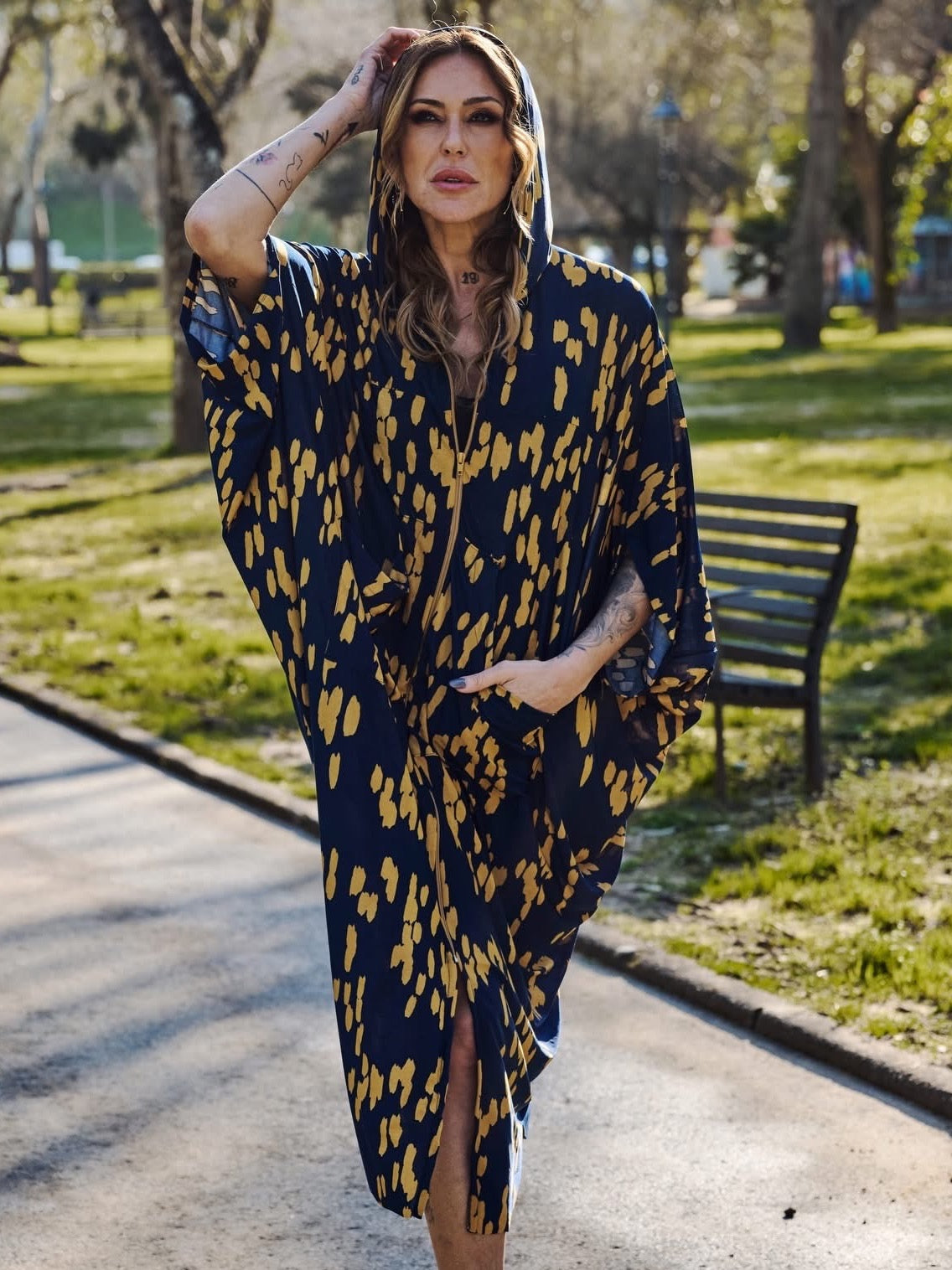 Kimono Azul Tropical Brasil
