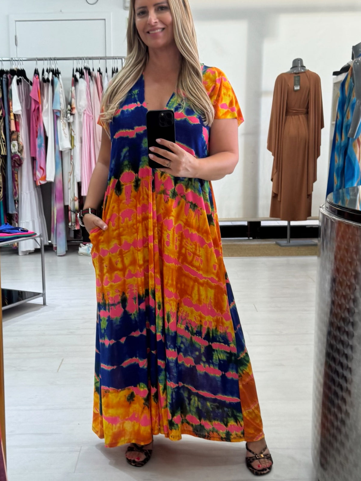 Vestido Longo Tie Dye Sunset