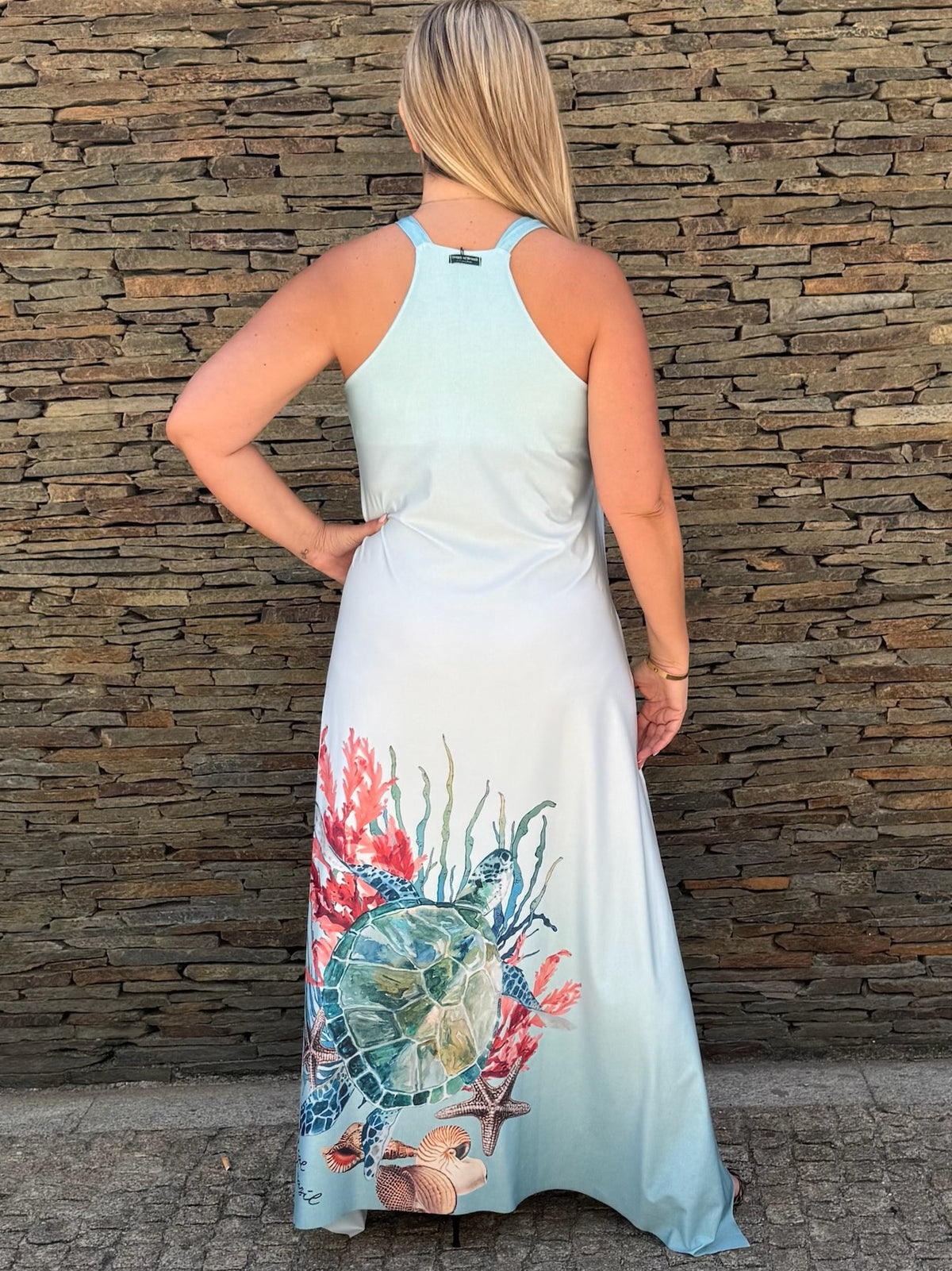 Vestido Longo Tartaruga