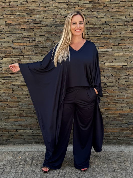 Blusa Kaftan Preta