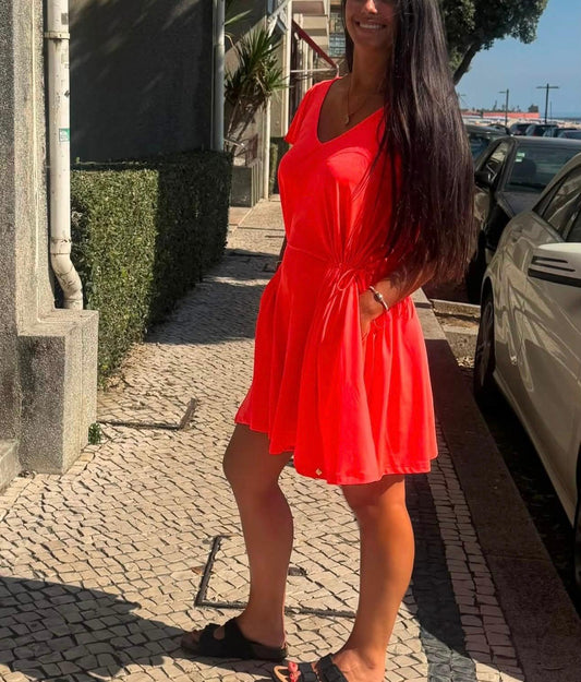 Macacão curto Coral Stella Fit