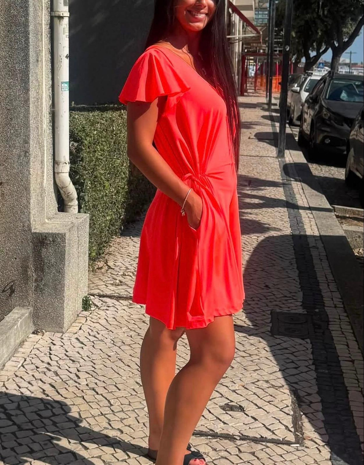 Macacão curto Coral Stella Fit