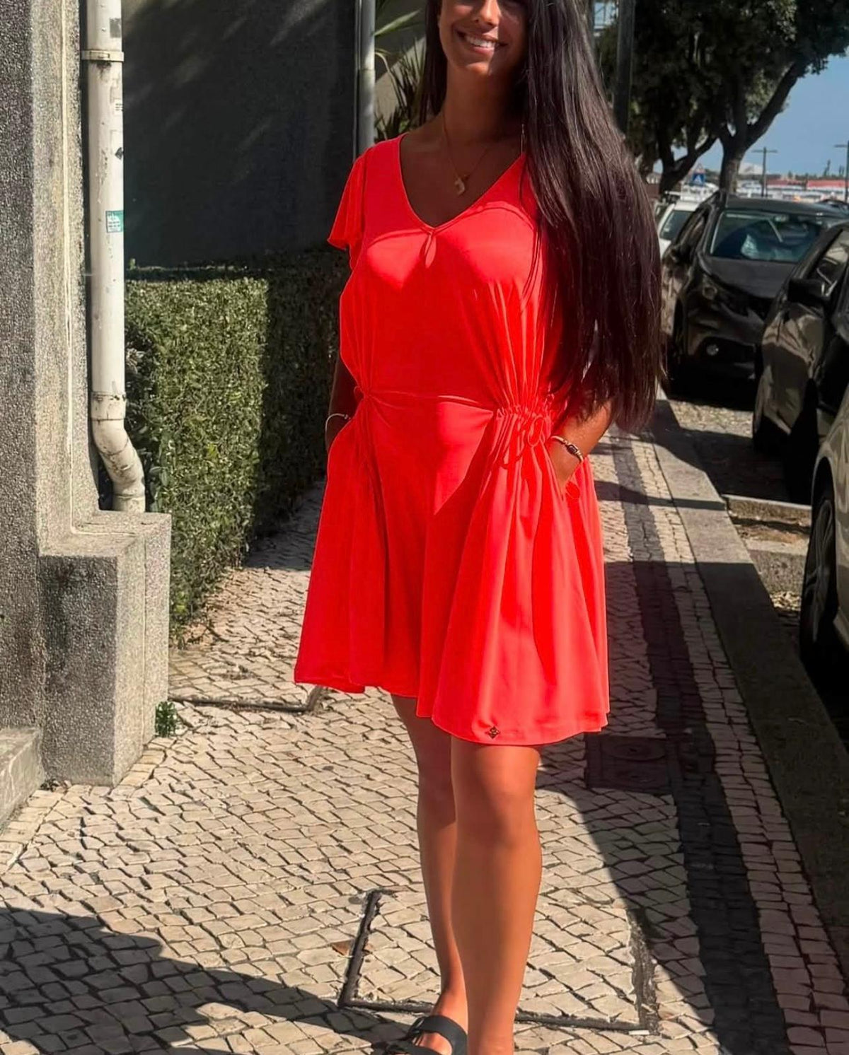 Macacão curto Coral Stella Fit