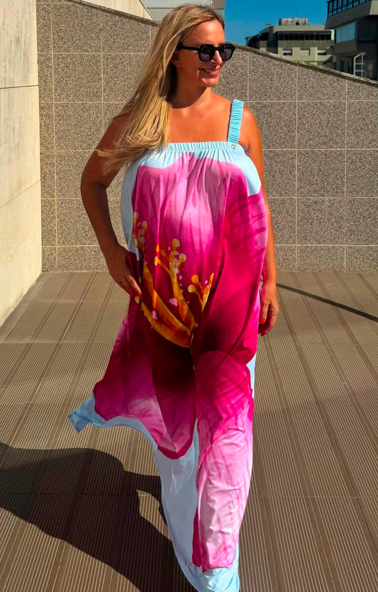 Vestido com Flor Stella Fit