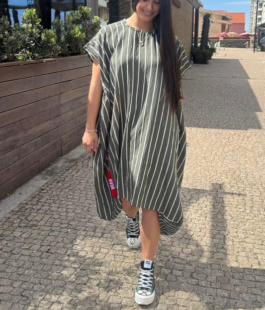 Vestido riscas VDR