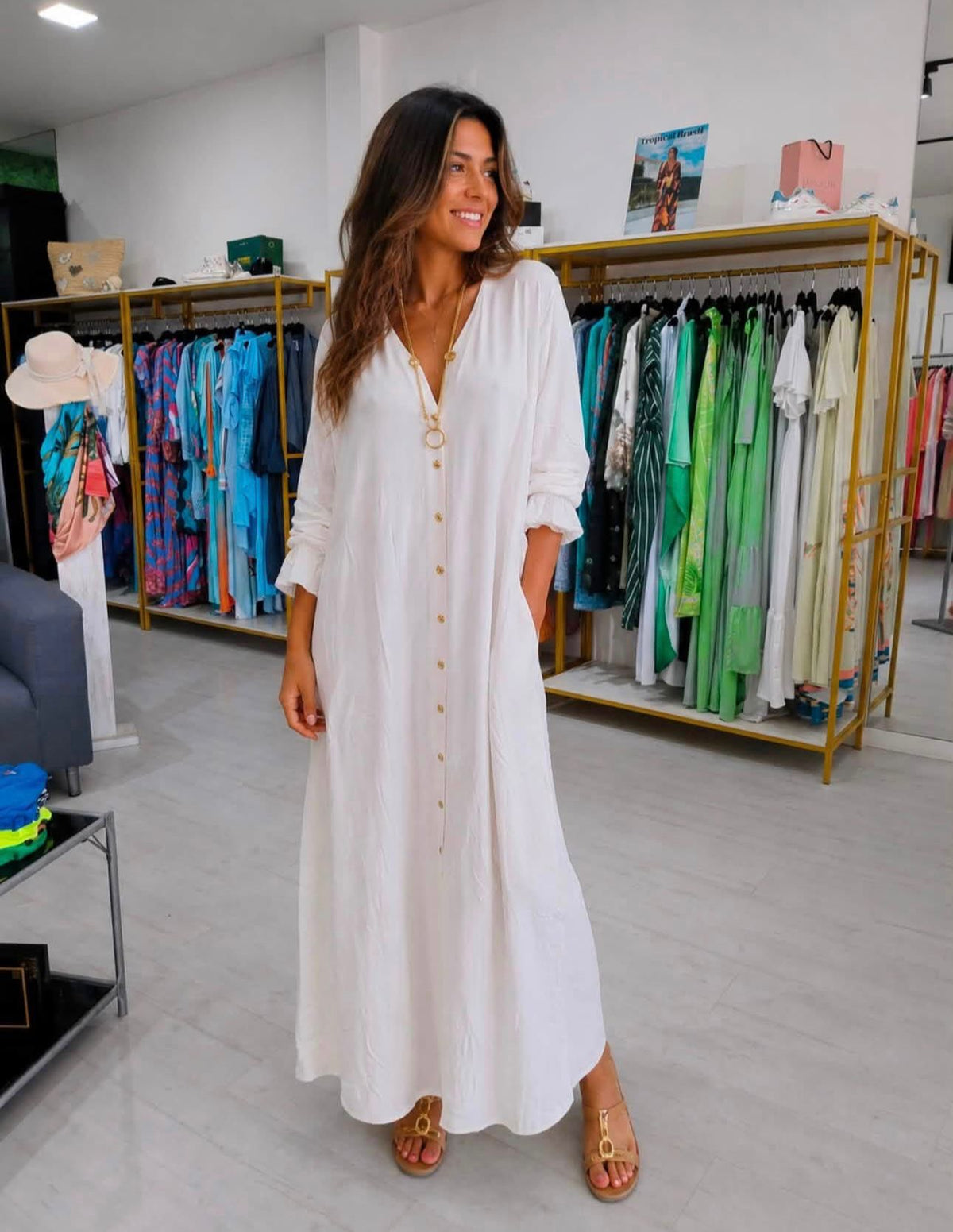 Vestido Creme Cuore