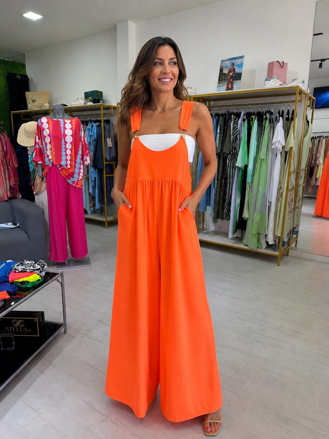 Macacão laranja neon Cuore
