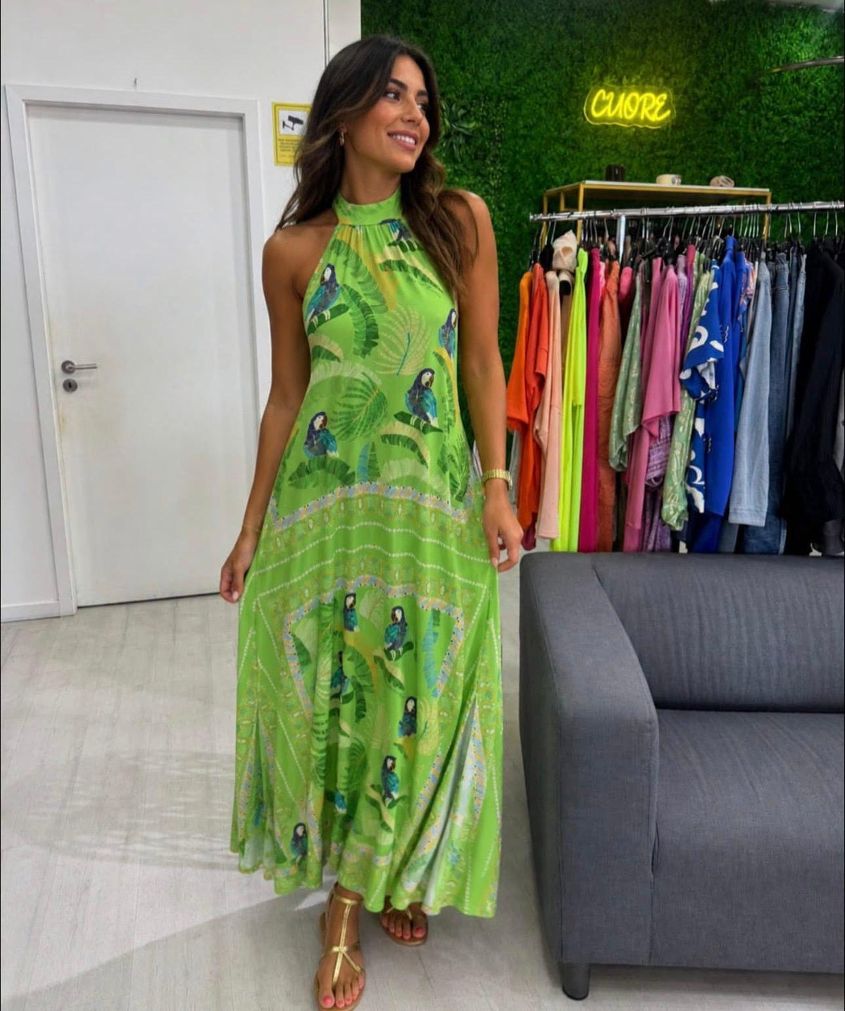 Vestido Papagaio Cuore
