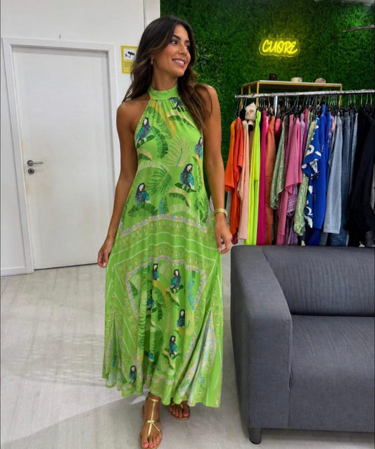 Vestido Papagaio Cuore