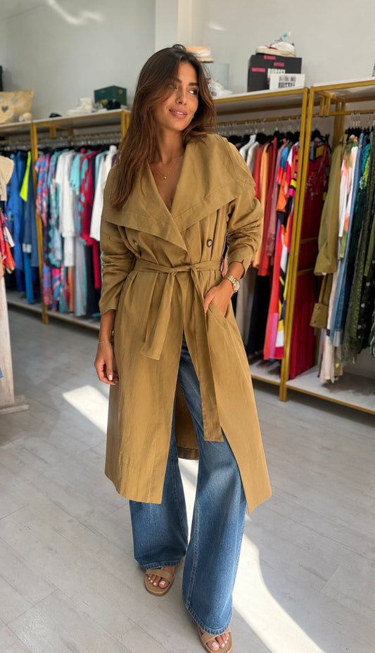 Trench Coat com Cinto Cuore