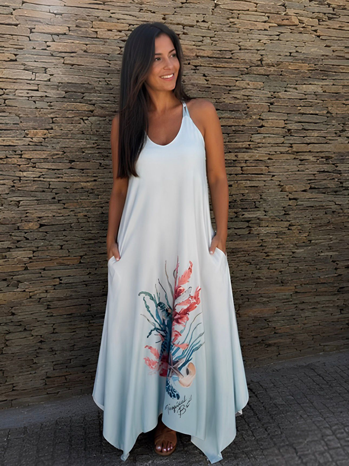 Vestido Longo Tartaruga