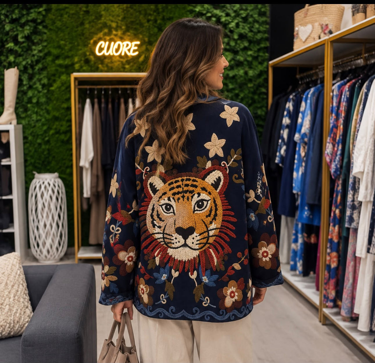 Casaco com Tigre Cuore - G04120